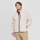 Men's Big & Tall Sherpa Mock Neck Fashion Jacket - Goodfellow & Co Cream 4xb,