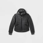 Men's Adaptive Side Opening Puffer Jacket - Goodfellow & Co Black