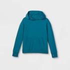 Boys' Performance Hooded Sweatshirt - All In Motion Teal Blue