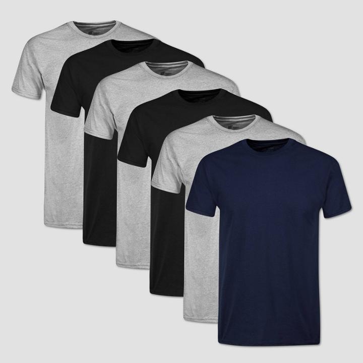 Hanes Red Label Men's Crew Dyed 6pk T-shirt - Color