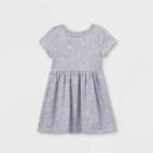 Toddler Girls' Short Sleeve Dress - Cat & Jack Gray