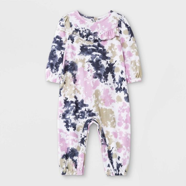 Grayson Mini Baby Girls' Jersey Tie-dye Romper - Newborn
