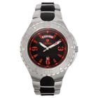 Men's Croton Analog Watch - Two Tone With Red