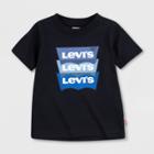 Levi's Toddler Boys' Levi's Batwing Logo Short Sleeve T-shirt - Black
