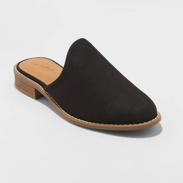 Women's Maura Microsuede Mules - Universal Thread Black