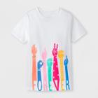 Kids' Short Sleeve Sign Language Forever T-shirt - Cat & Jack White