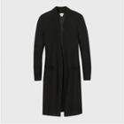 Women's Linen Blend Duster Cardigan - A New Day Black