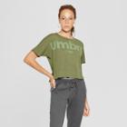 Umbro Women's Logo T-shirt - Dark Green