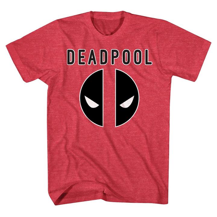 Marvel Men's Deadpool Logo T-shirt - Red