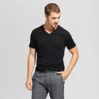 Men's Slim Fit Pima V-neck T-shirt - Goodfellow & Co Black
