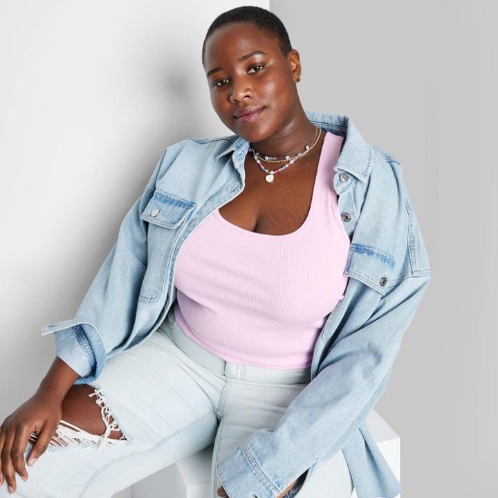 Women's Ribbed Tank Top - Wild Fable