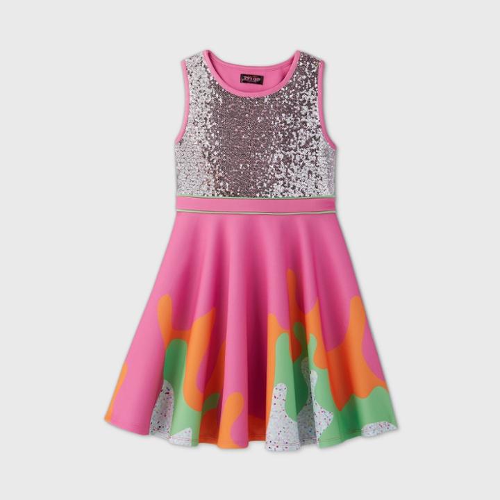 Jojo's Closet Girls' Jojo Siwa Slime Dress - Xs, Ivory/white/black
