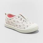 Toddler Rory Floral Print Slip-on Apparel Sneakers - Cat & Jack Cream 5, Ivory/floral