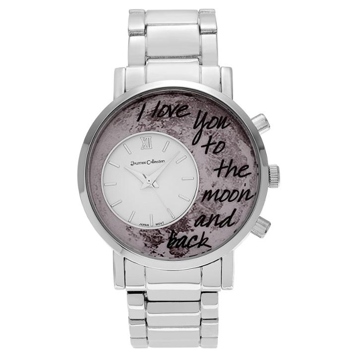 Women's Journee Collection 'i Love You To The Moon And Back' Inscription Moon Dial Watch -