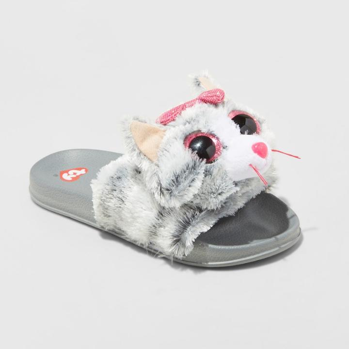 Girls' Kiki Beanie Boospool Slided Slippers - Gray