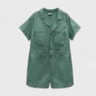 Women's Plus Size Short Sleeve Boilersuit - Universal Thread Olive Green