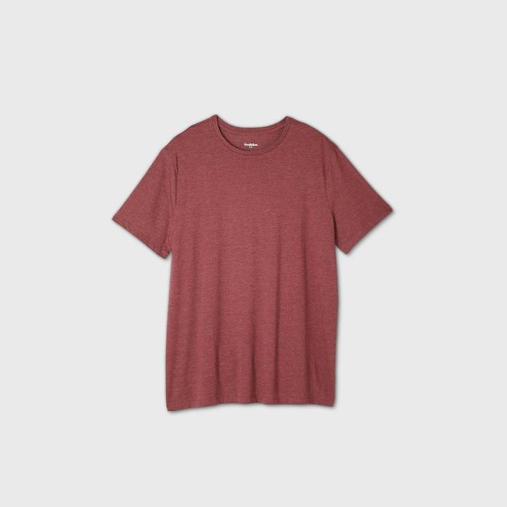 Men's Tall Standard Fit Crew Neck T-shirt - Goodfellow & Co Red
