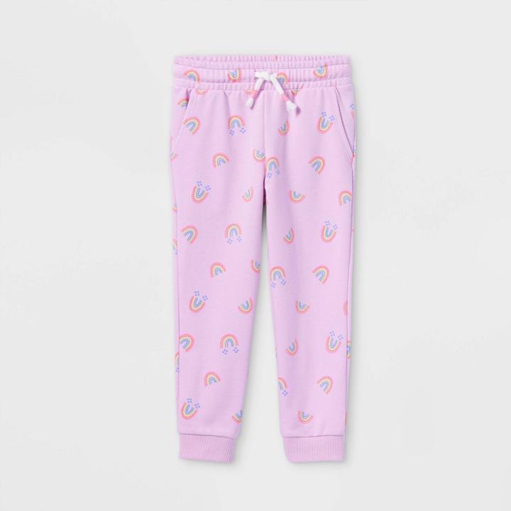 Toddler Girls' French Terry Jogger Pants - Cat & Jack Light Purple
