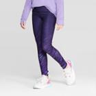 Girls' Shooting Stars Print Performance Leggings - C9 Champion Navy M, Girl's, Size: