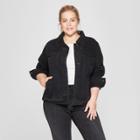 Women's Plus Size Denim Jacket - Universal Thread Black Wash