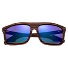 Earth Wood Aroa Polarized Sunglasses - Black/purple-green, Men's, Heather Expresso