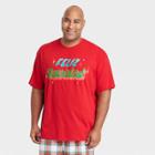 Men's Big & Tall Holiday Feliz Navidad Matching Family Pajama T-shirt - Wondershop Red