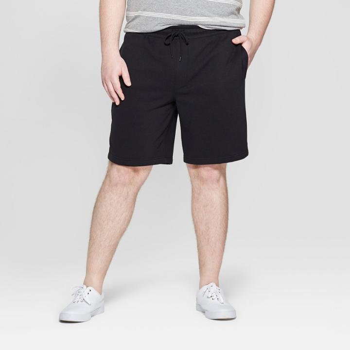Men's Big & Tall 11.5 Inches Knit Lounge Shorts - Goodfellow & Co Black
