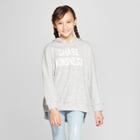 Girls' Share Kindness Hoodie - Cat & Jack Heather Gray