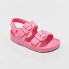 Toddler Girls' Ade Eva Footbed Sandals - Cat & Jack Pink 5, Toddler Girl's