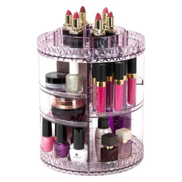 Sorbus Rotating Makeup Organizer - Purple