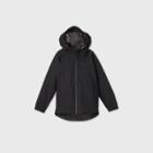 Girls' Waterproof Shell Jacket - All In Motion Black Xs, Black/white