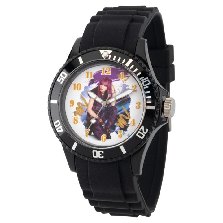 Women's Disney Descendants 2 Mal Black Plastic Watch - Black,