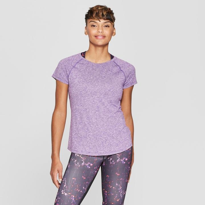 Women's Short Sleeve Soft T-shirt - C9 Champion Purple Heather
