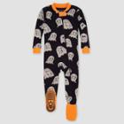 Burt's Bees Baby Baby Gleeful Ghosts Footed Pajama - Orange