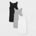 Maternity Rib 3pk Bundle Tank Top - Isabel Maternity By Ingrid & Isabel Black/white/gray