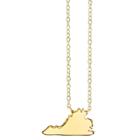 Target Footnotes State Pendant - Gold, Girl's, Virginia