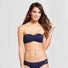 Mossimo Women's Molded Cup Twist Bandeau Bikini Top - Navy (blue) -