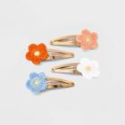 Crochet Flower Snap Hair Clip 4pc - Wild Fable