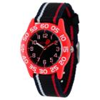 Disney Boys' Red Balloon Red Plastic Time Teacher Watch - Black, Boy's