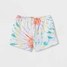 Girls' Fleece Shorts - Art Class - White Tie-dye