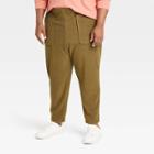Men's Big & Tall Regular Fit Tapered Polar Fleece Jogger Pants - Goodfellow & Co Forest Green