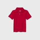 Petiteboys' Short Sleeve Stretch Pique Uniform Polo Shirt - Cat & Jack Red