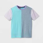 Boys' Colorblock Short Sleeve T-shirt - Art Class Blue/heather Gray