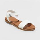 Women's Nyla Wide Width Ankle Strap Sandals - Universal Thread White 5w, Women's,