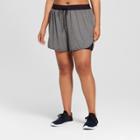 Women's Plus Size Knit Layered Shorts - C9 Champion Dark Heather Gray
