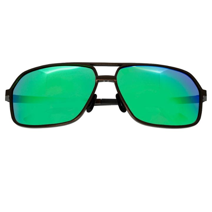 Breed Men's Fornax Polorized Sunglasses With Aluminum Frame And Arms - Brown/blue
