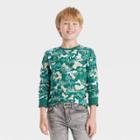 Boys' Long Sleeve Dino Print T-shirt - Cat & Jack Green