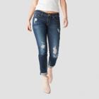 Denizen From Levi's Women's Low-rise Boyfriend Jeans - (juniors') Dark Wash