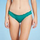 Women's Ruffle Cheeky Bikini Bottom - Shade & Shore Waterfall