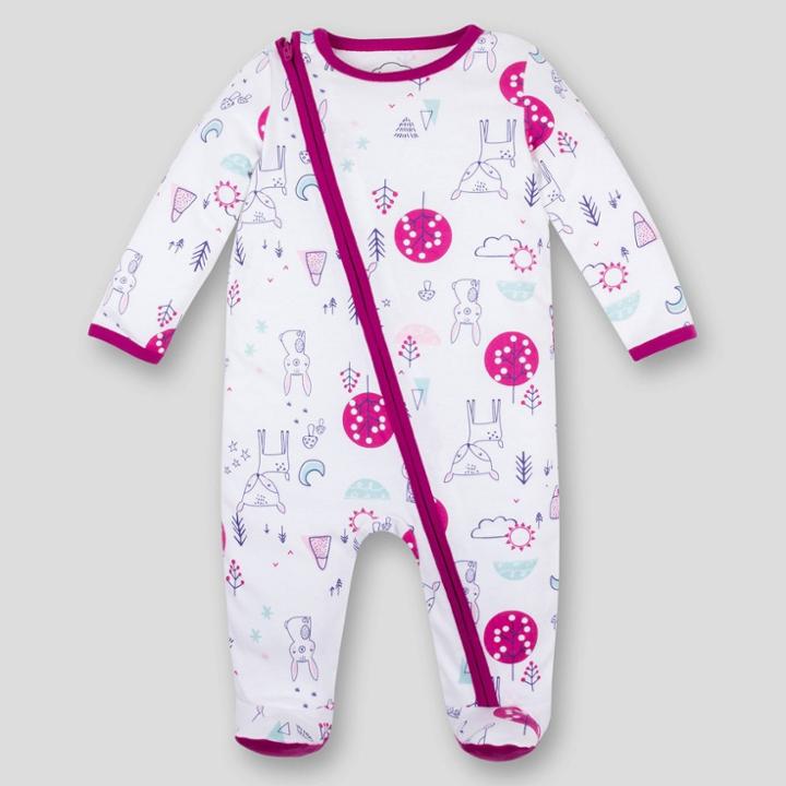 Lamaze Baby Girls' Organic Cotton Modern Woodland Sleep N' Play - Pink Newborn